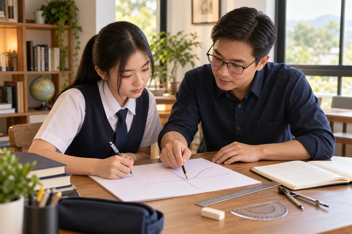 学生与老师学习SPM高级数学微积分