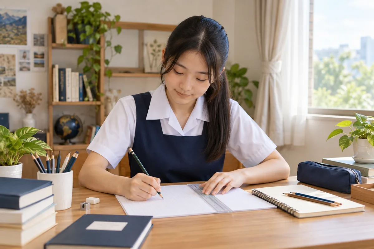 Form 4 student building Additional Mathematics foundations