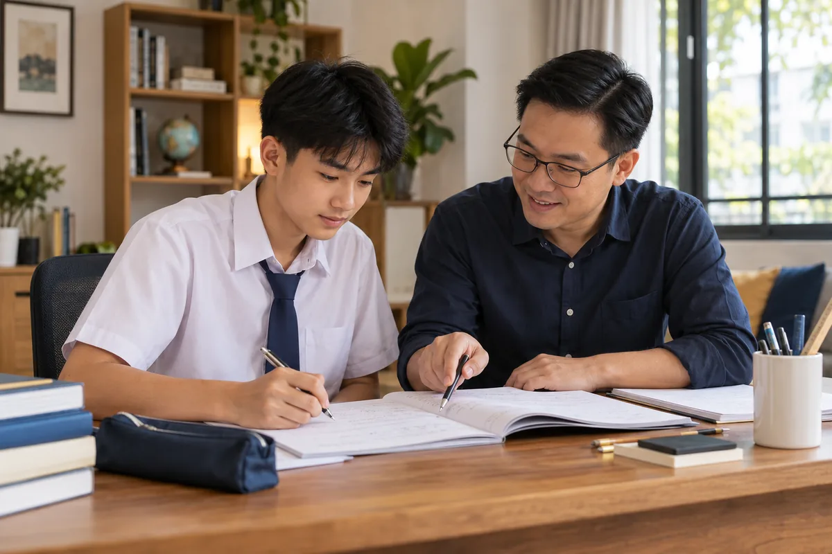 One-to-one SPM Additional Mathematics tutoring session